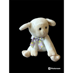 Plush Toy TY Beanie Baby - SHEEPISHLY the White Lamb (5 inch)